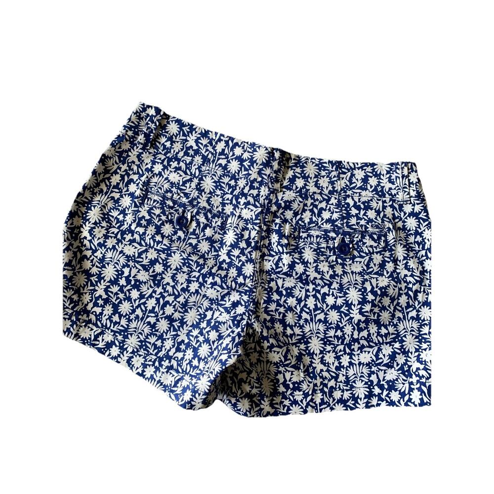 Vineyard Vines Floral Shorts Womens 4 Blue White Stretch Chino Preppy NWT - Picture 12 of 15